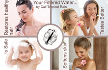Load image into Gallery viewer, 12 Stage Chrome Shower Filter w 3 Filter Cartridges