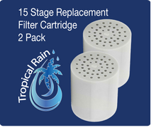 Load image into Gallery viewer, 2 Pack - 15 Stage Shower Filter Replacement Cartridges